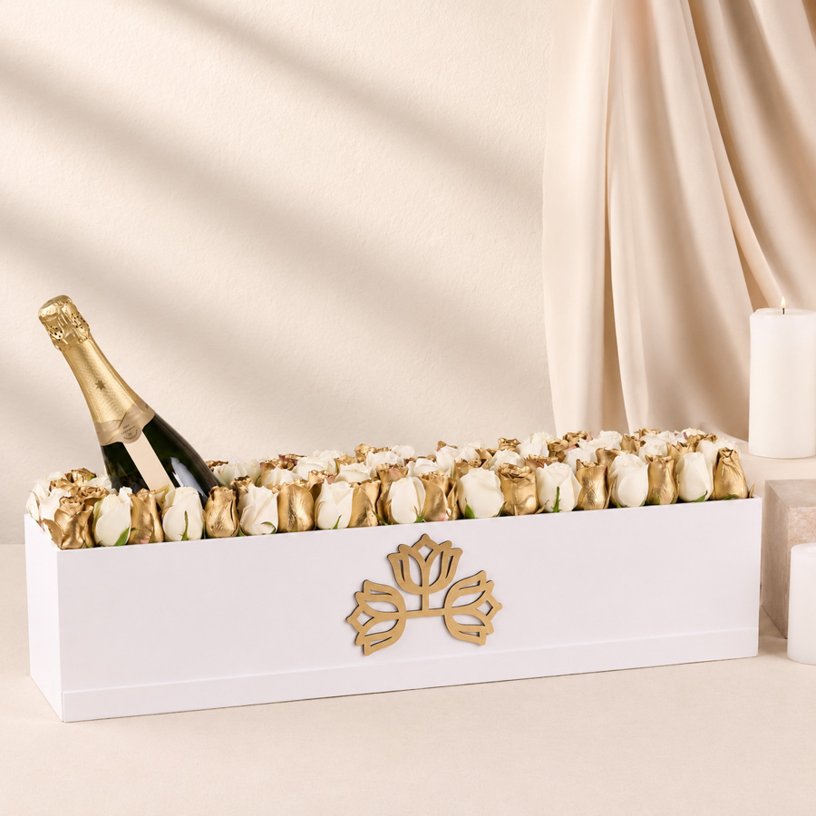  DAD'S LONG BOX - GOLD ROSES